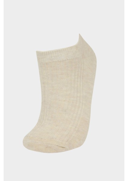 Kadın Rahat Lastikli 7'li Pamuklu Patik Çorap F5656AXNS fiyatları