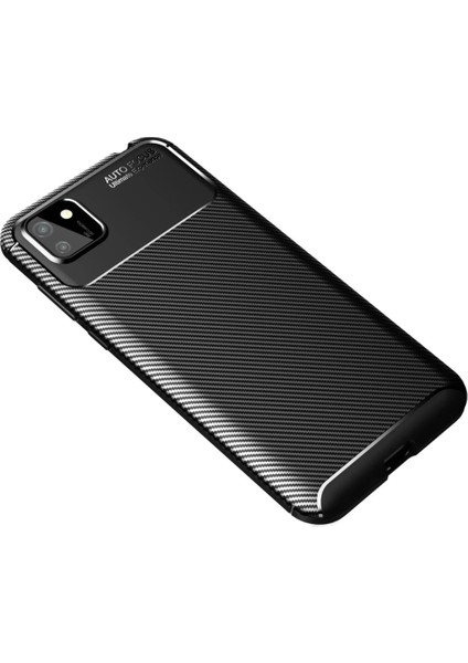 Huawei Y5P Kılıf Auto Focus Karbon Kapak - Siyah fiyatları