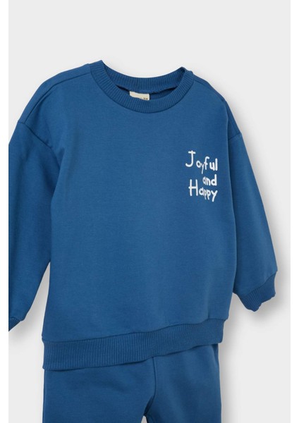 Erkek Bebek 2'li Takım Baskılı Sweatshirt Eşofman Altı E8990A525AU modelleri