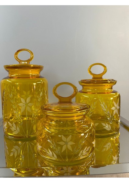 Renkli Orta Boy Kavanoz, Şık ve Kullanışlı, 1085 Cc, Dekorlu Tasarım fırsatları