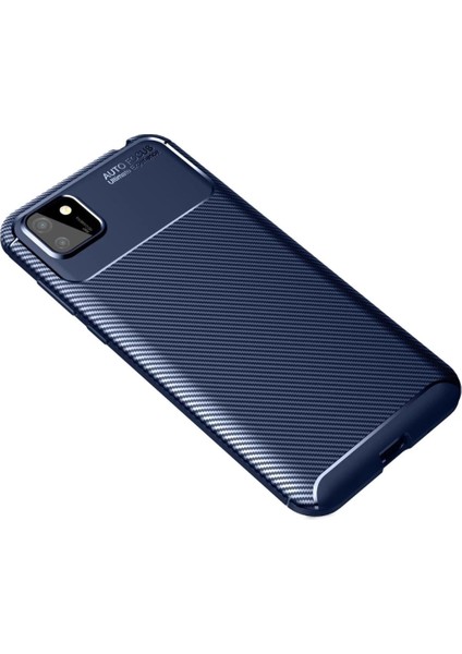 Huawei Y5P Kılıf Auto Focus Karbon Kapak - Lacivert fiyatları