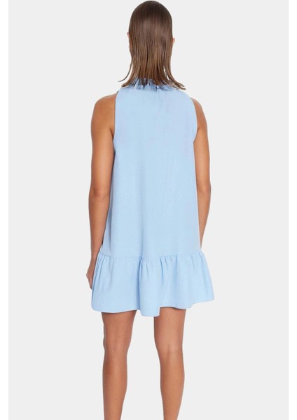 Kadın Şık Poplin Mini Elbise Rahat Shift Kalıp Günlük Yazlık Kaliteli Işçilik Seçkin Malzeme fiyatları