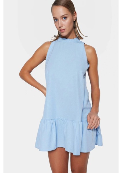 Kadın Şık Poplin Mini Elbise Rahat Shift Kalıp Günlük Yazlık Kaliteli Işçilik Seçkin Malzeme modelleri