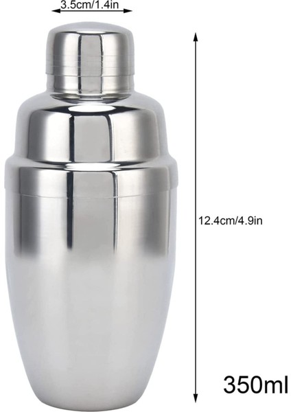 Paslanmaz Çelik Kokteyl Shaker 350 Ml, Şık ve Dayanıklı Içecek Karıştırıcı modelleri