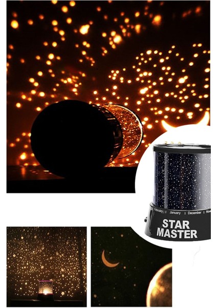 Renkli Uzay Temalı Projeksiyonlu Bebek Odası Gece Lambası modelleri