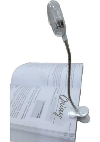 Renkli Kıskaçlı LED Masa Lambası, Kitap Okuma Işığı, Pil Hediyeli