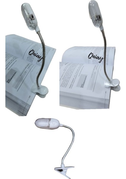 Renkli Kıskaçlı LED Masa Lambası, Kitap Okuma Işığı, Pil Hediyeli fiyatları