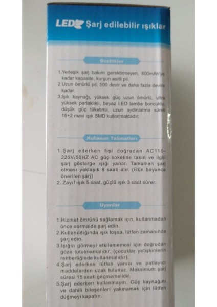 Şarjlı Masa Lambası, Ayarlanabilir Işık, Beyaz Renk, Şık ve Kullanışlı Tasarım fırsatları