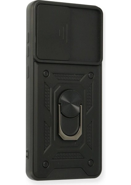 Samsung Galaxy A32 Kılıf Pars Lens Yüzüklü Silikon - Siyah fiyatları