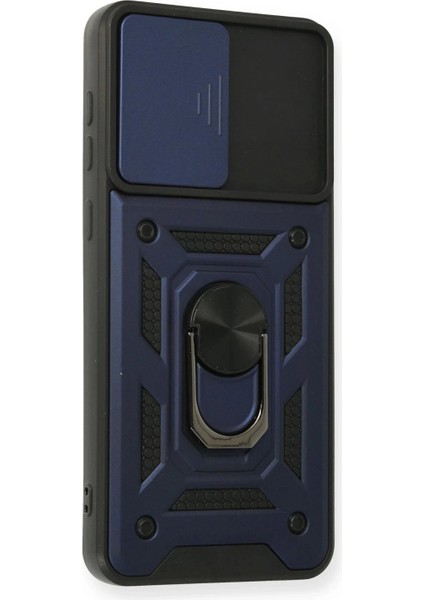 Samsung Galaxy A02 Kılıf Pars Lens Yüzüklü Silikon - Lacivert fiyatları