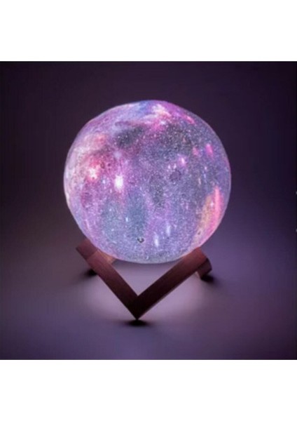Çok Renkli 3D Standlı Galaksi Gezegen Gece Lambası fiyatları