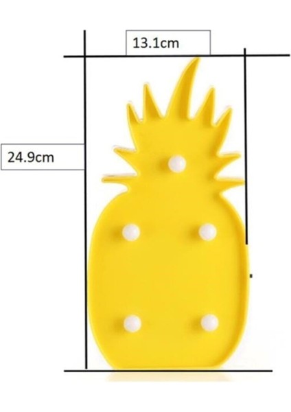 Ananas Şeklinde Ledli Renkli Çocuk Gece Lambası, Eğlenceli ve Dekoratif Işık indirimleri