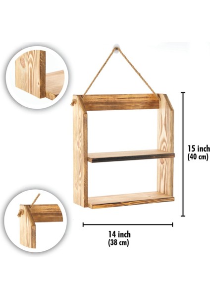 Iki Katlı Ahşap Çok Amaçlı Raf, Şık ve Kullanışlı Depolama Çözümü modelleri