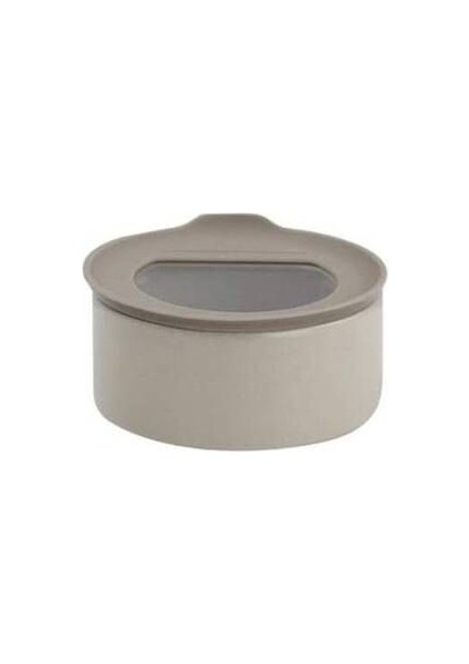 Gri Seramik Saklama Kabı, 600 Ml, Şık ve Dayanıklı Mutfak Aksesuarı