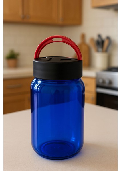 6'lı Orta Boy Kapaklı Cam Kavanoz Seti, Saklama Kabı, Kulplu, 19 Cm, 1l fiyatları