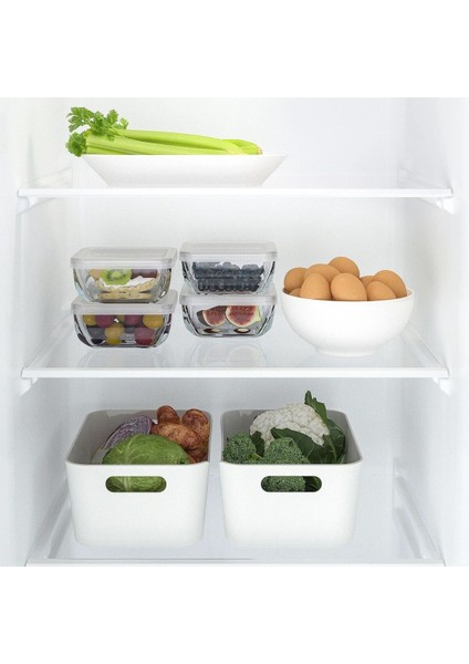 3'lü Cam Saklama Kabı Seti, 6X12X12 Cm, Şeffaf, Kapaklı, Dayanıklı ve Kullanışlı fiyatları