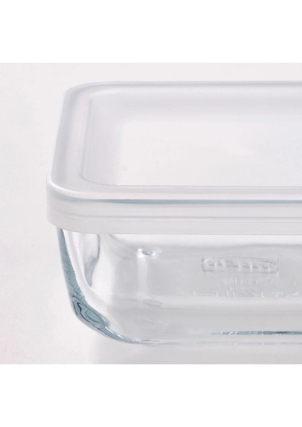 3'lü Cam Saklama Kabı Seti, 6X12X12 Cm, Şeffaf, Kapaklı, Dayanıklı ve Kullanışlı modelleri