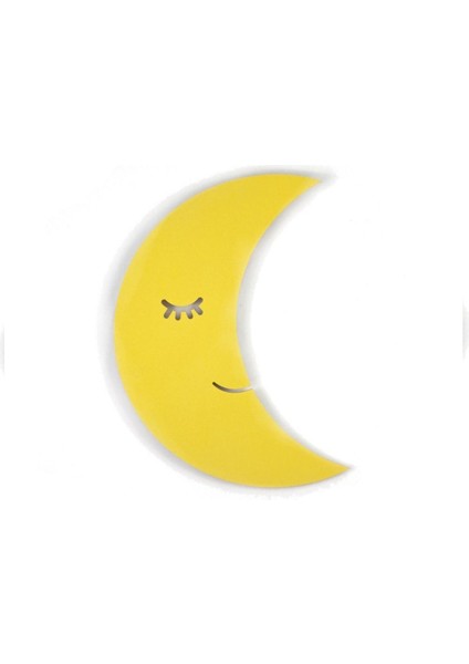 Sarı Ay Dede Gece Lambası, Yumuşak Işık ve Sıcak Atmosfer Için Harika Bir Seçim