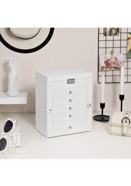 Çok Renkli Takı Ve Saat Kutusu, Güzel Ve Şık Saklama Çözümü fırsatları