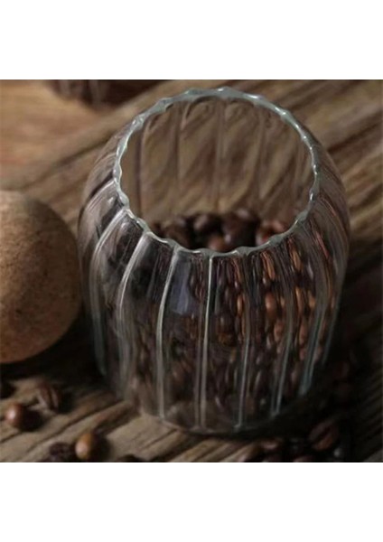 3'lü Çizgili Cam Kavanoz, Mantar Kapak, 500 Ml, Turuncu Renkli Set modelleri