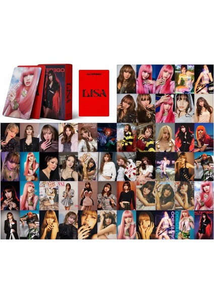 Blackpınk Lisa '' Alter Ego '' Çift Yön Baskılı Hologramlı Lazer/lomo Card Seti fiyatları