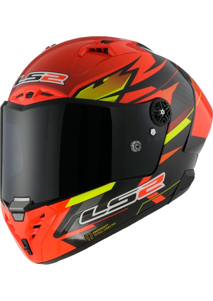 Thunder Karbon Gp Aero Fıre Kırmızı-Siyah Full Face Motosiklet Kaskı