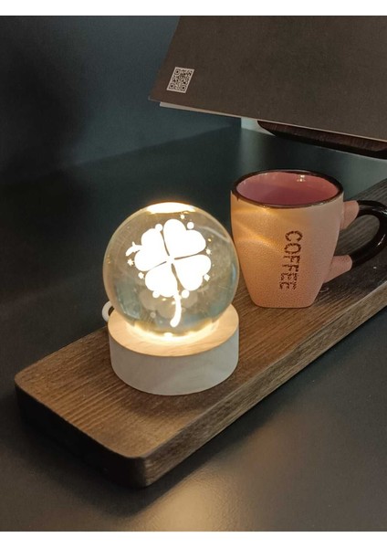 Işıklı Tasarımlı Cam Küre, Şık ve Modern Dekoratif Obje modelleri