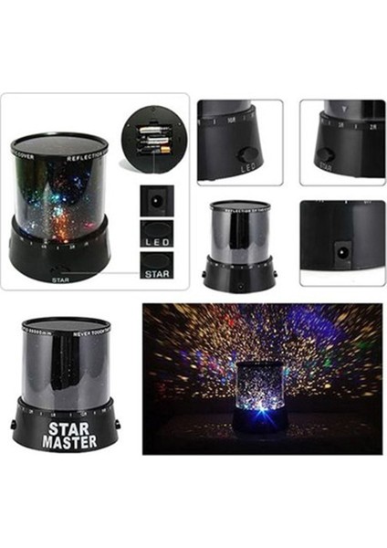 Yıldız Yansıtmalı Gece Lambası, Bebek Odası Için Projeksiyon Işıklandırması