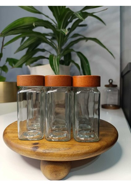 12'li Cam Baharat Seti, Şık ve Kullanışlı Kapaklı Tasarım ile Mutfağınıza Şıklık Katın fiyatları