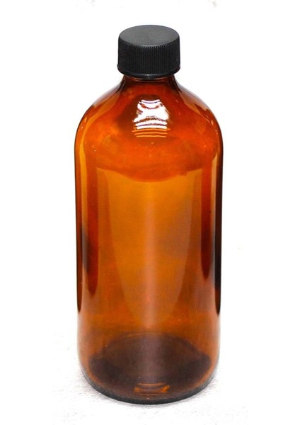 10 Adet 500 ml Siyah Kapaklı Amber Kahverengi Cam Şişe, Çok Renkli, Şık ve Dayanıklı
