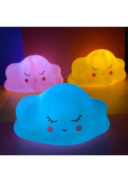 Turkuaz Bulut Temalı Dekoratif Gece Lambası, Şık ve Huzur Veren Aydınlatma Seçeneği modelleri