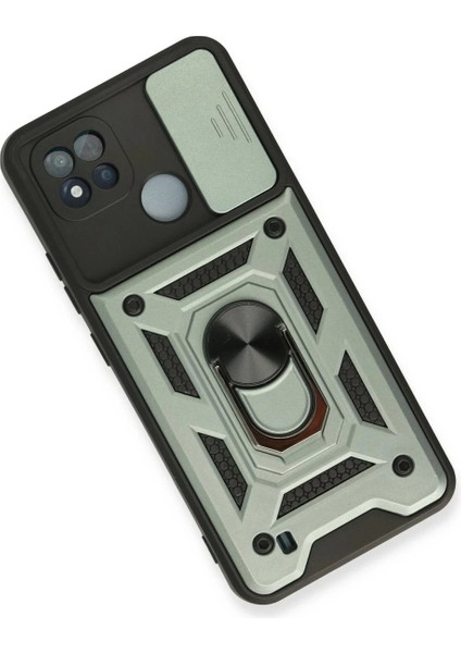 Realme C11 2021 Kılıf Pars Lens Yüzüklü Silikon - Yeşil fiyatları