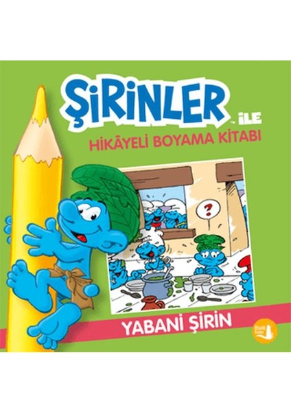 Şirinler Ile Hikaye Boyama Kitabı - Yabani Şirin