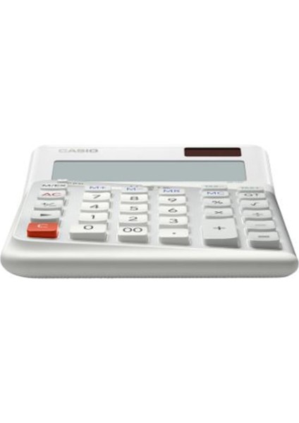 DE-12E-WE Beyaz 12 Hane Masa Üstü Ergonomik Tuşlu Hesap Makinesi