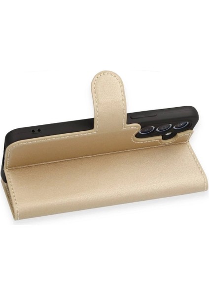 Samsung Galaxy A54 5g Kılıf Trend S Plus Kapaklı Kılıf - Gold fırsatları