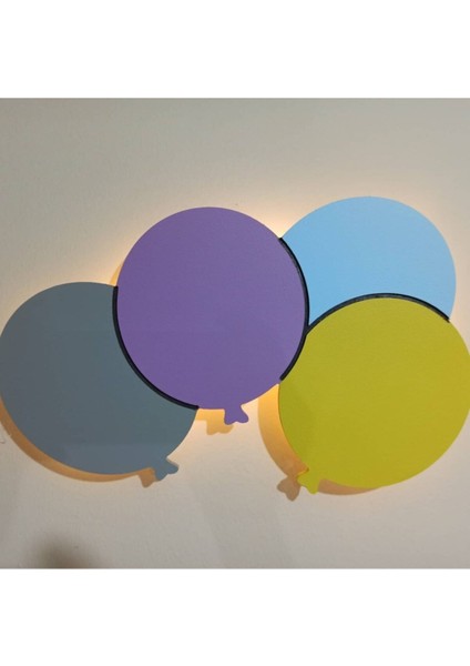 Çocuk Odası Için Şık Gri Dekoratif Gece Lambası, Huzurlu Uyku Ortamı Sağlar