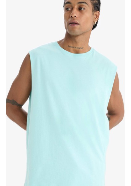 Boxy Fit Bisiklet Yaka Sporcu Atlet A1821AX25HS