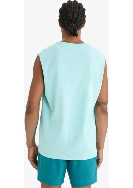 Boxy Fit Bisiklet Yaka Sporcu Atlet A1821AX25HS