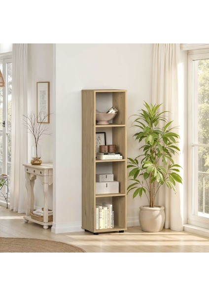 Cubic Kitaplık Florida Meşe 36X140,5X30 cm