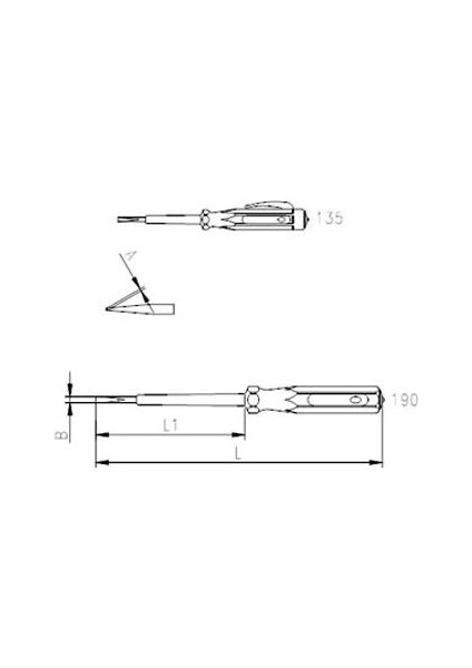 4550 Elektrik Kontrol Kalemi 135 mm fiyatları