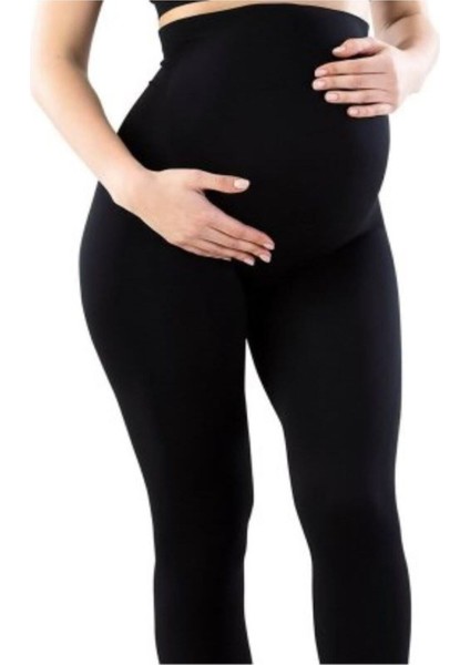 Kışlık Içi Şardonlu Toparlayıcı Etkili Ayarlanabilir Bel Esnek Kumaş Hamile Taytı