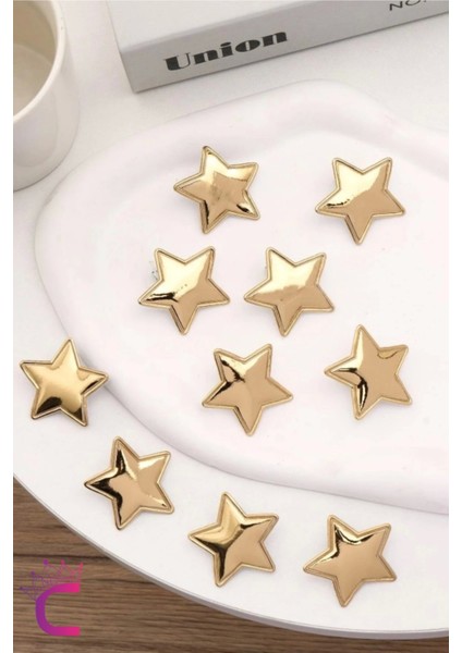 6'lı Parlak Pu Deri Yıldız Pens Saç Tokası Seti Gold - Renkli Yıldızlı Toka Çocuk Saç Süsü Aksesuar fiyatları