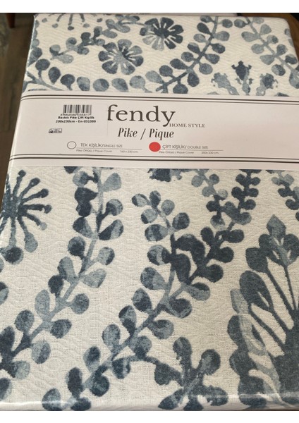çift kişilik baskılı pike 200x230