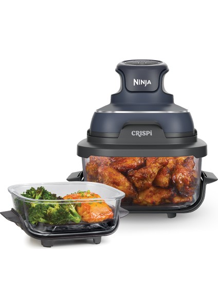 Crıspi 4-In-1 Taşınabilir Cam Hazneli Pişirme Sistemi - Gri