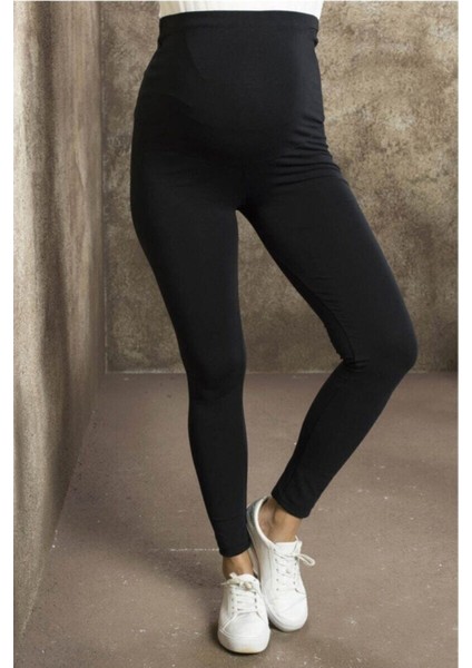 Nt Kadın Beli Ayarlanabilir Siyah Pamuklu Likralı Hamile Tayt fiyatları