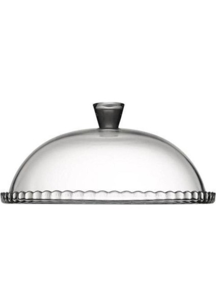 Beyaz Kapaklı Cam Fanus Kek Fanusu, Şık ve Kullanışlı Mutfak Aksesuarı