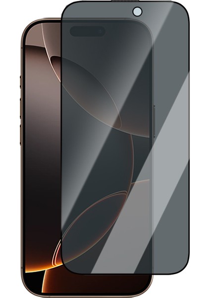 iPhone 15 Pro Max Uyumlu Anti Static Darbe Dirençli Privacy Hayalet Cam Ekran Koruyucu