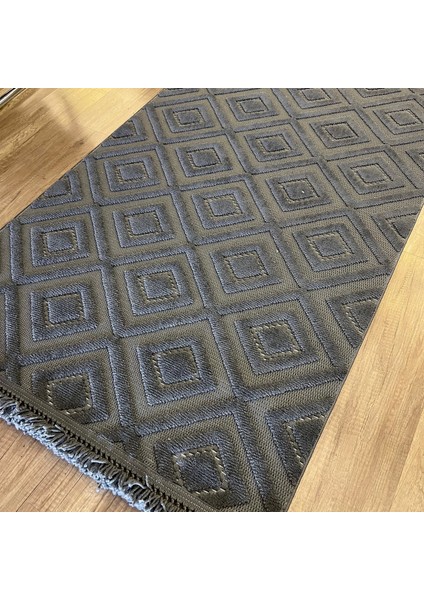 Design 1089 Antrasit Desensiz Yumuşak Dokulu Iskandinav Halı modelleri