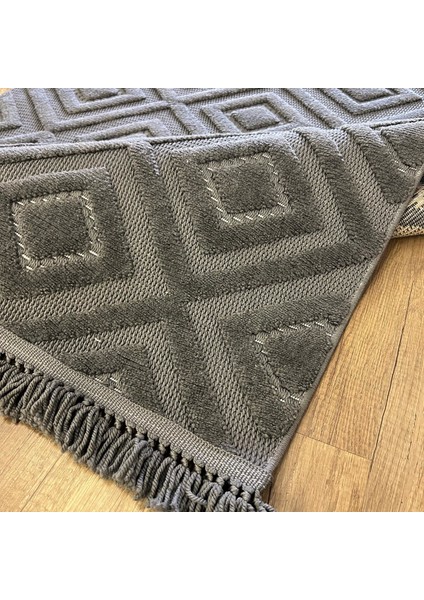Design 1089 Antrasit Desensiz Yumuşak Dokulu Iskandinav Halı indirimleri
