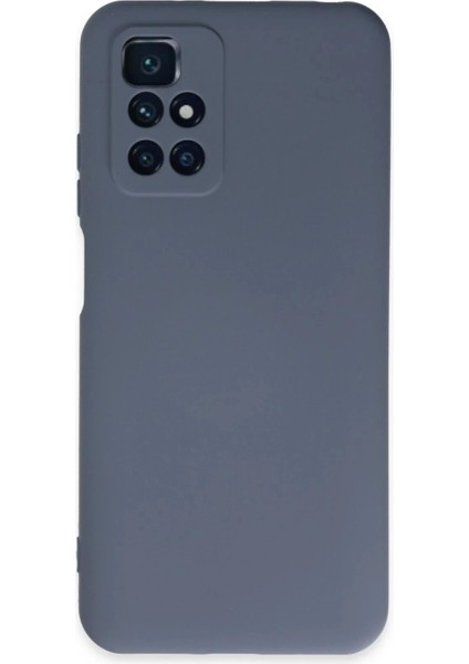 Xiaomi Redmi 10 2022 Kılıf Nano Içi Kadife Silikon - Gri